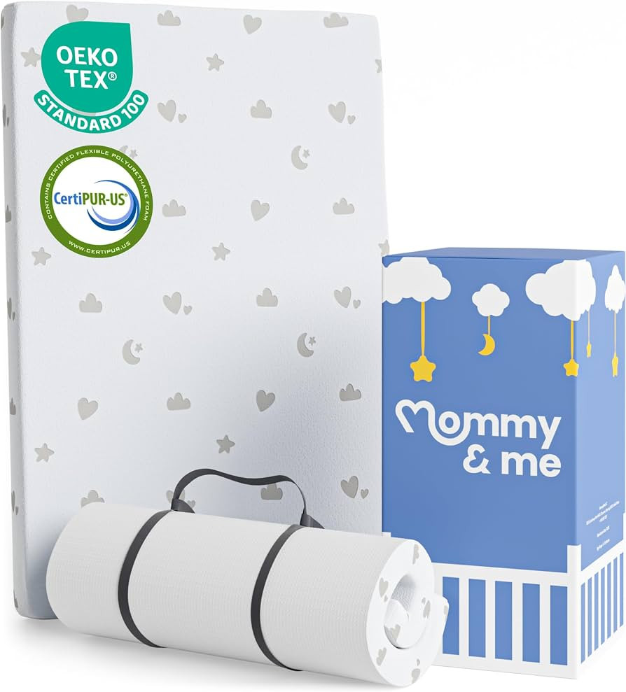 Mommy&Me Mattress Pack and Play Mattress (38"x26") with Soft Washable Breathable Cover, Waterproo... | Amazon (US)