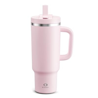 ENCOOL 32 oz Tumbler with Handle and Straw: Stainless Steel Insulat… | Amazon (US)