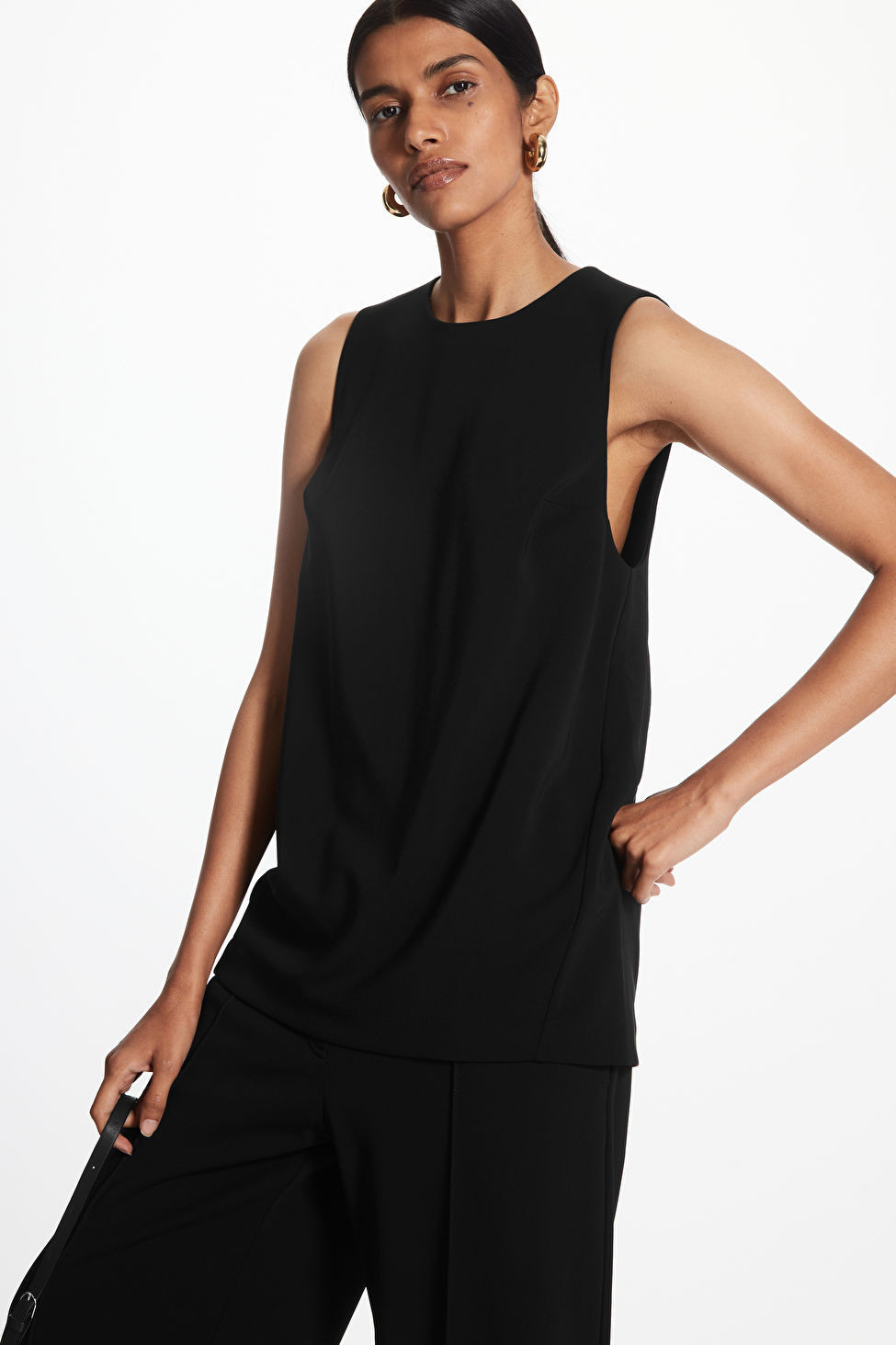 SLEEVELESS CREPE TOP | COS UK