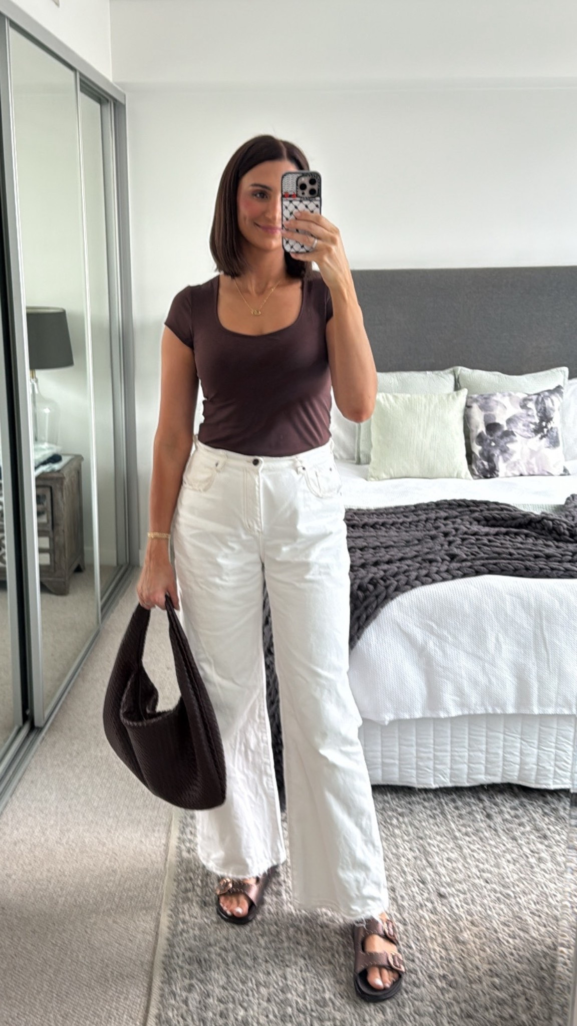 Wearing size L in top, size 1 in jeans and size 11 in slides! X 

#LTKFashionMonth #LTKspring #LTKaustralia