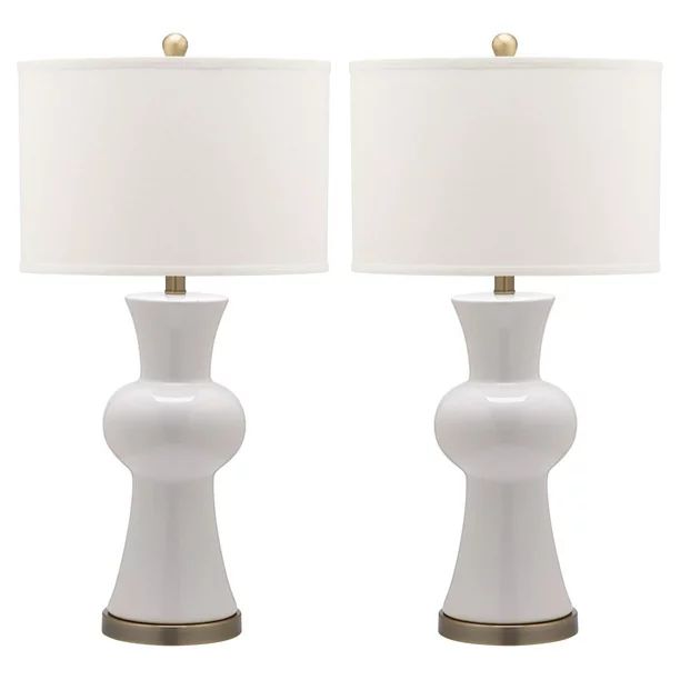 Safavieh Lola 30 Inches. H Column Ceramic Table Lamp, Set of 2 - Walmart.com | Walmart (US)