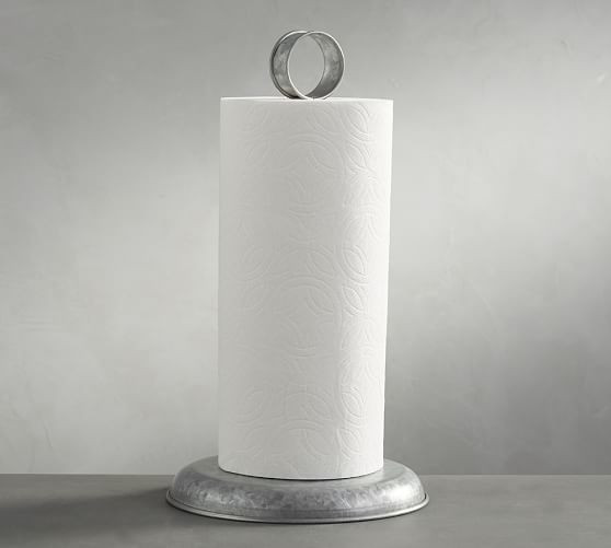 Galvanized Paper Towel Holder | Pottery Barn (US)