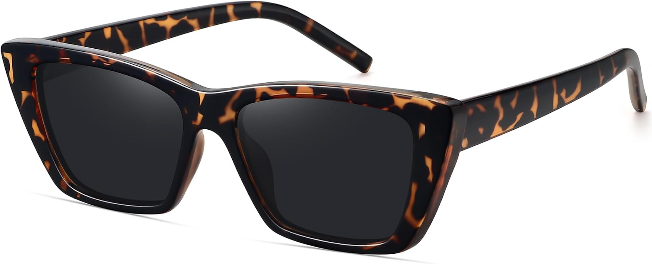 WOWSUN Narrow Small Vintage Polarized Cat Eye Sunglasses for Women | Amazon (US)