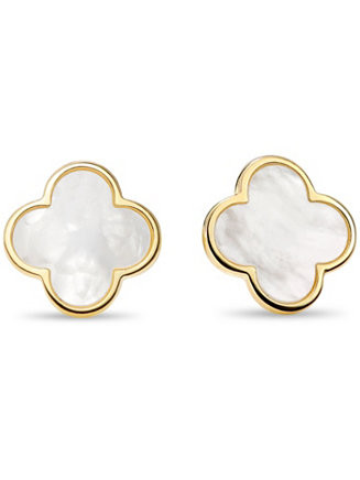 Mother of Pearl Clover Stud Earrings in | Macy's