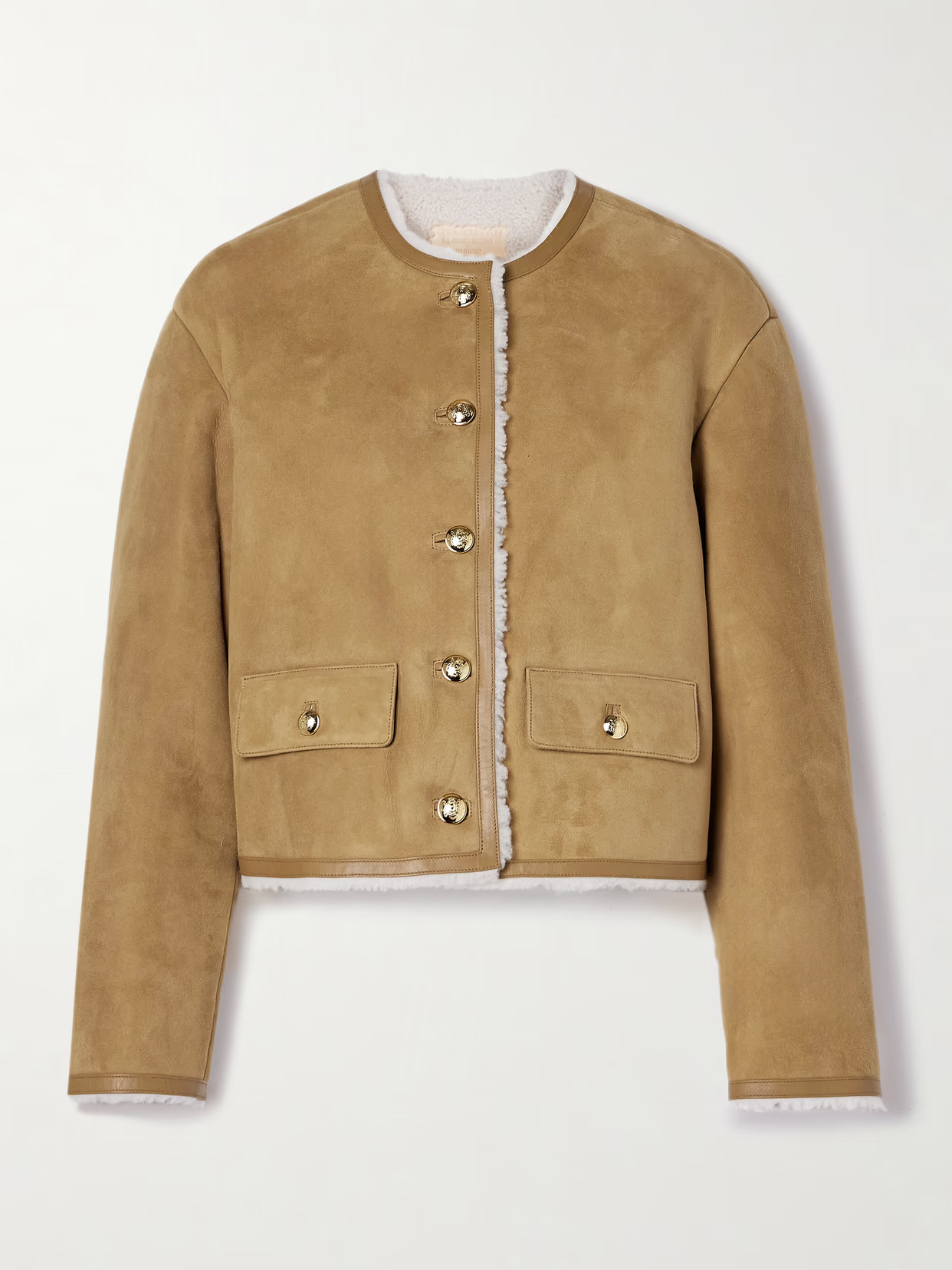 Nili Lotan - Zanie Shearling Jacket - Brown | NET-A-PORTER (US)