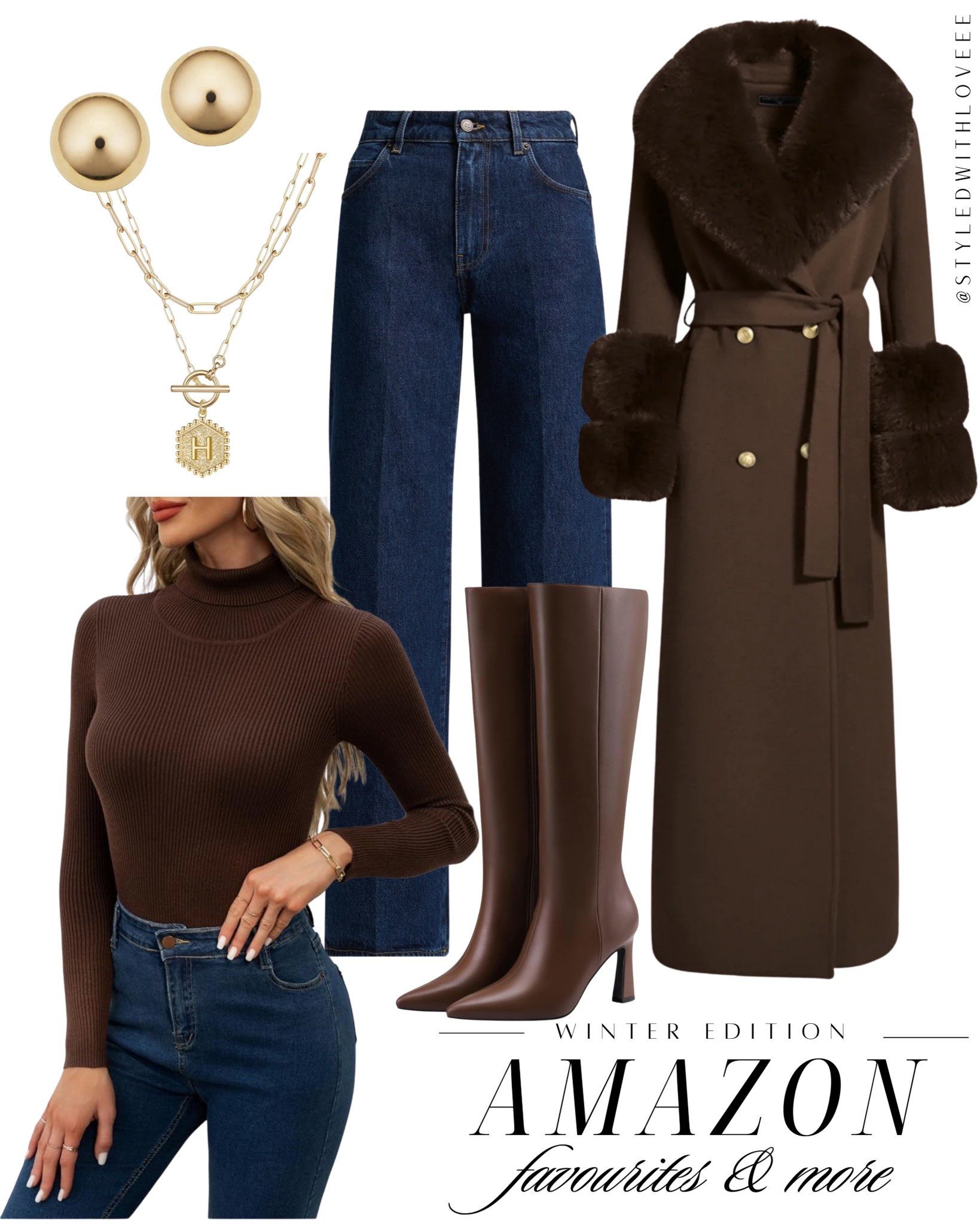 This Amazon winter outfit looks so expensive 🤎
A chic neutral winter look with a faux-fur trim coat, straight-leg jeans, tall brown boots, and a fitted turtleneck — timeless, flattering, and perfect for everyday wear.
Tap to shop this Amazon winter outfit ✨ 

 #LTKHoliday #LTKootd #LTKSeasonal