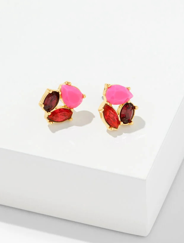Eclectic Crystal Stud Earrings | Talbots