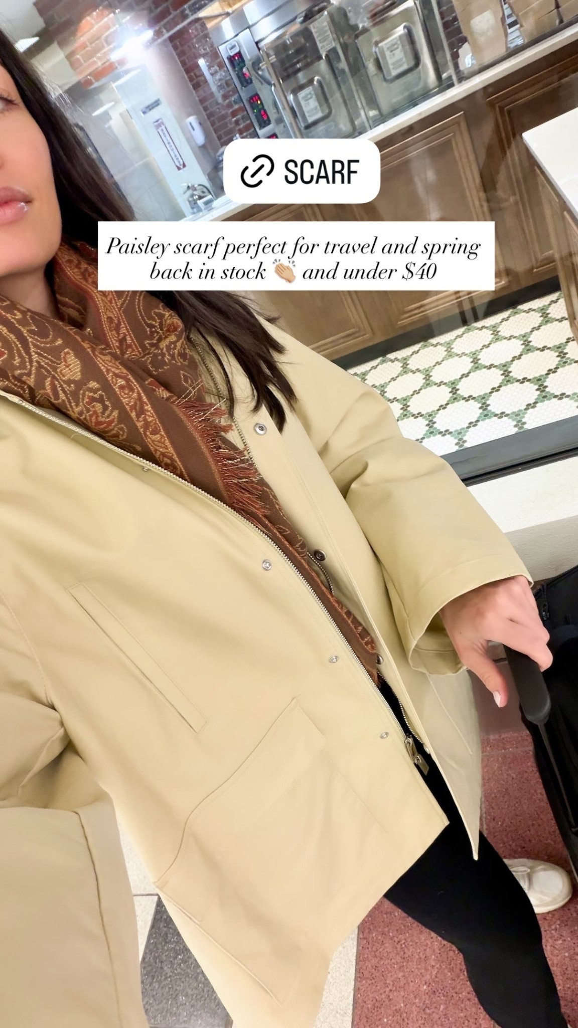 Toteme barn jacket, travel outfit, scarf. 

#LTKootd #LTKSaleAlert #LTKTravel