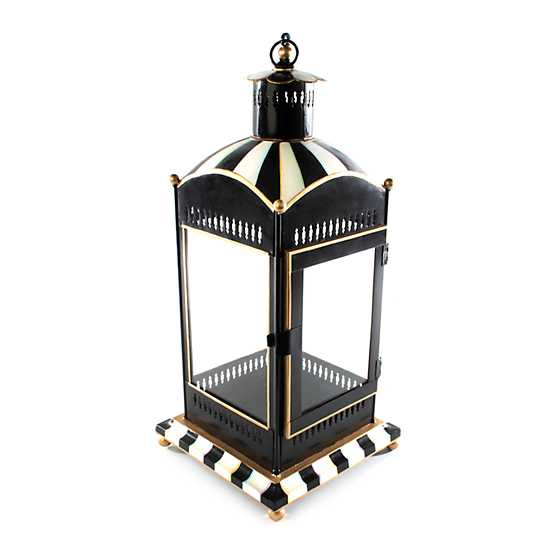 Courtly Stripe Candle Lantern - Large | MacKenzie-Childs