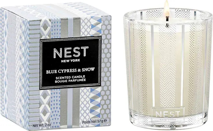 NEST Fragrances Blue Cypress & Snow Scented Classic Candle | Nordstrom
