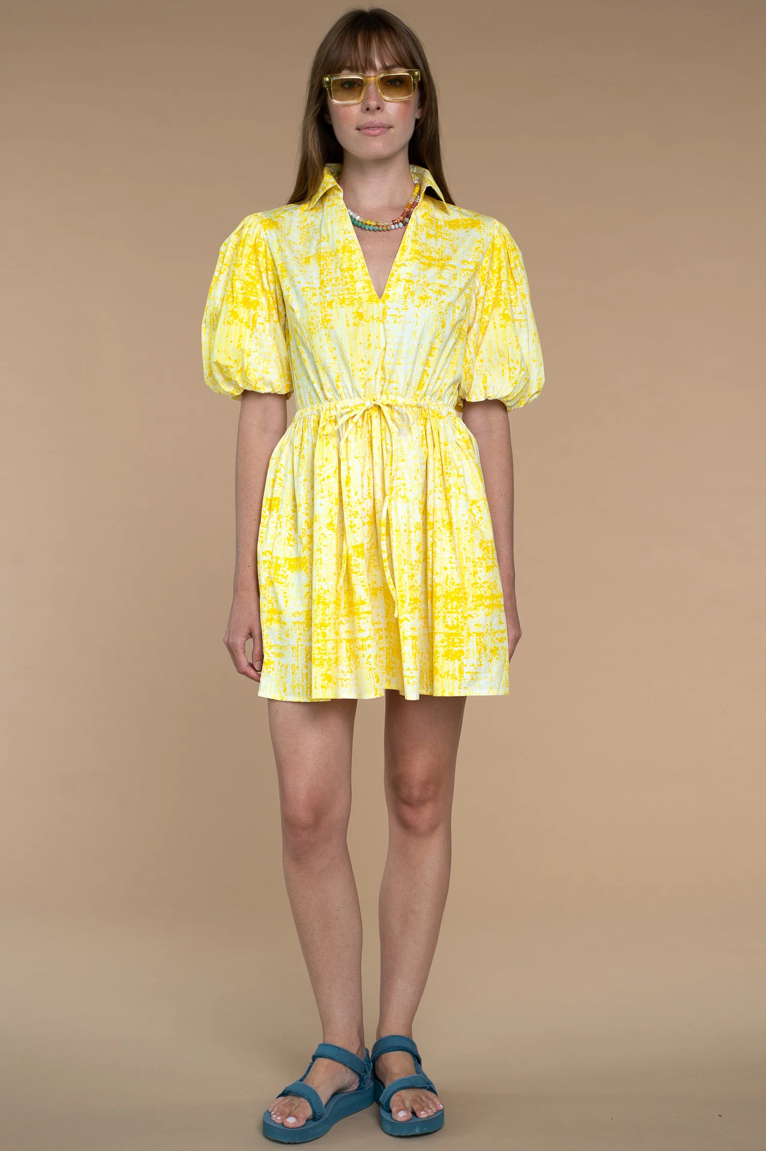 Daphne Dress in Loom Buttercup | Olivia James The Label