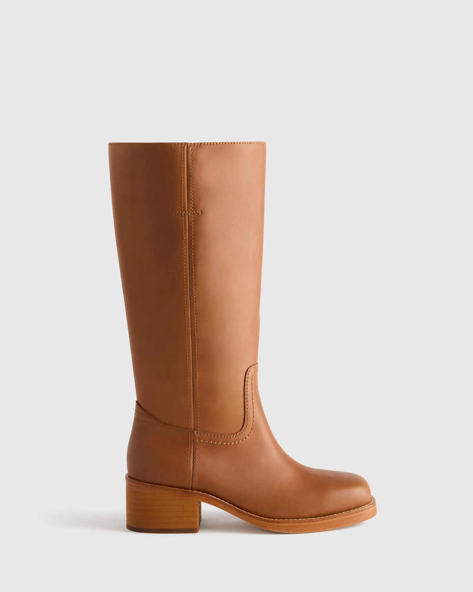 Italian Leather Block Heel Boot | Quince