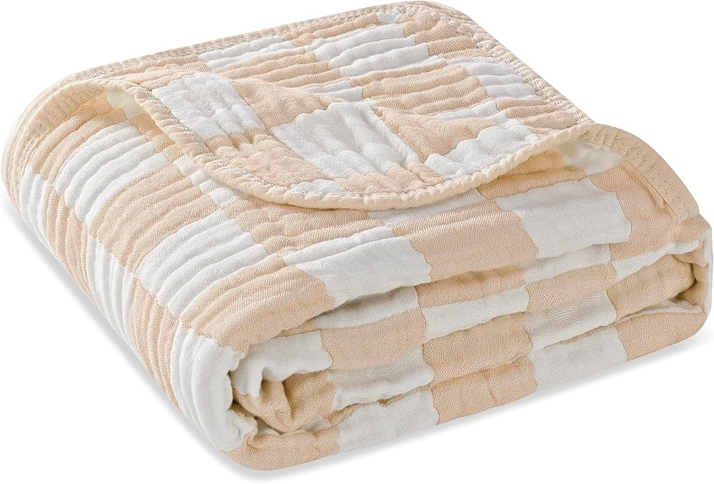 Ultra Soft Muslin Baby Blanket, Made of Viscose from Bamboo, A Versatile Swaddle and Bed Blanket ... | Amazon (US)
