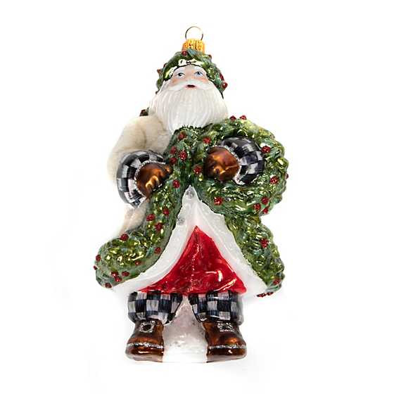 Glass Ornament- Farmhouse Santa | MacKenzie-Childs