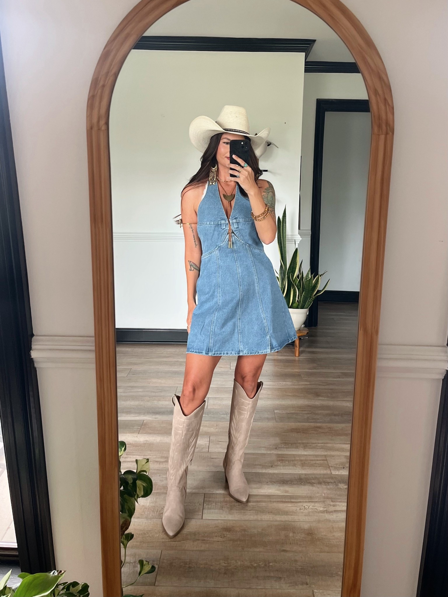 40% off is coming to an end soon! Save on this mini denim dress with code LORILYNN40. Wearing xs. Code LORI to save on boots

#LTKSeasonal #LTKootd #LTKFestival