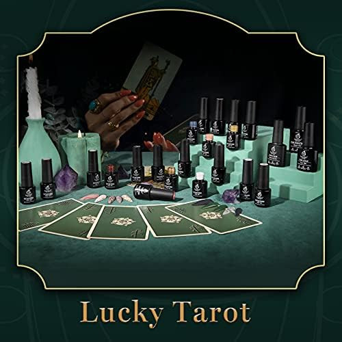 Beetles 20Pcs Gel Nail Polish Kit Fall Winter Colors，Lucky Tarot Collection with Base Gel Top C... | Amazon (US)