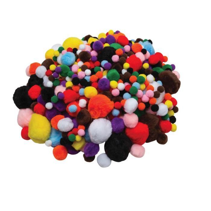 Creativity Street Acrylic Non-Toxic Pom Pon Classroom pk, Assorted Size, Assorted Color, pk of 30... | Target