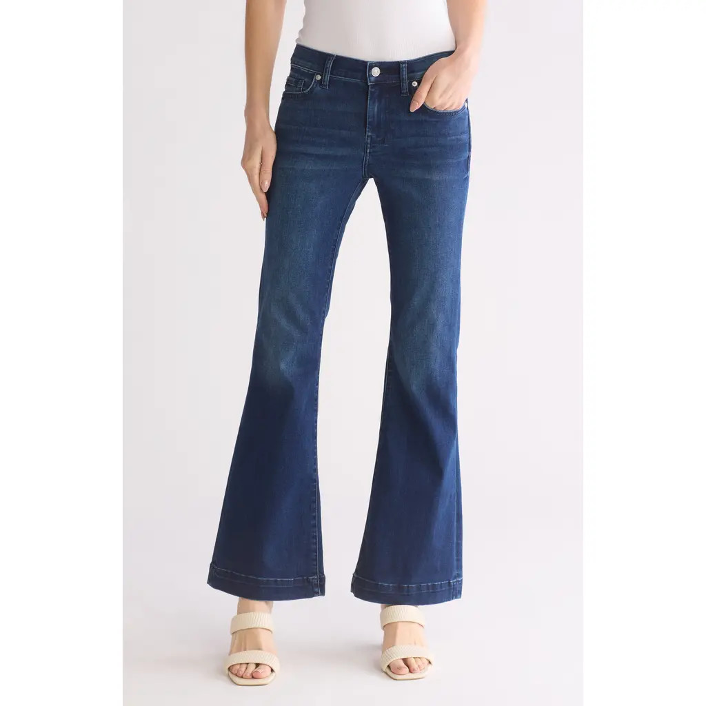 7 For All Mankind Dojo Tailorless Mid Rise Flare Jeans in Hazel at Nordstrom Rack, Size 32 | Nordstrom Rack