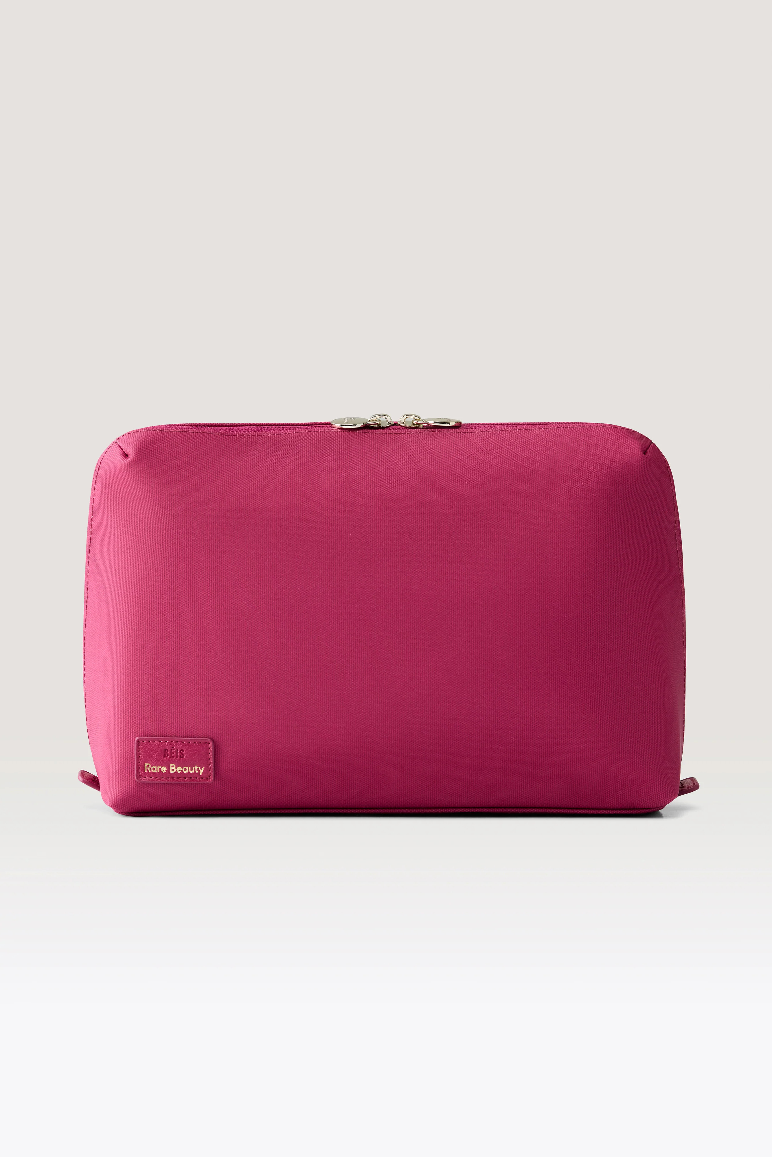 B\u00c9IS x Rare Beauty \u2018The Large Cosmetic Pouch ' in Limitless - Pink Large Makeup Bag | BEIS