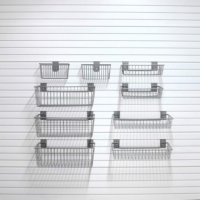 StoreWALL 9 Piece Select Basket Bundle Slatwall Accessory Kit | Amazon (US)