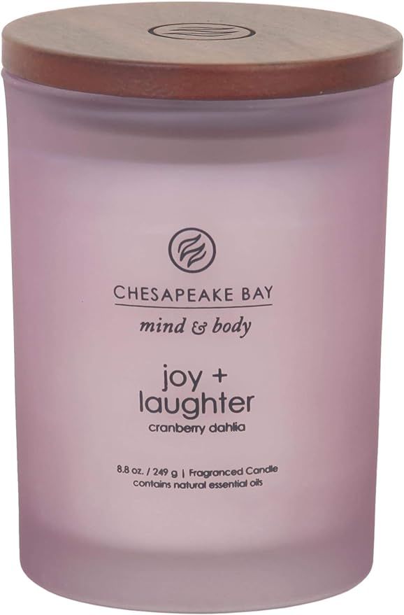 Chesapeake Bay Candle Scented Candle, Joy + Laughter (Cranberry Dahlia), Medium | Amazon (US)