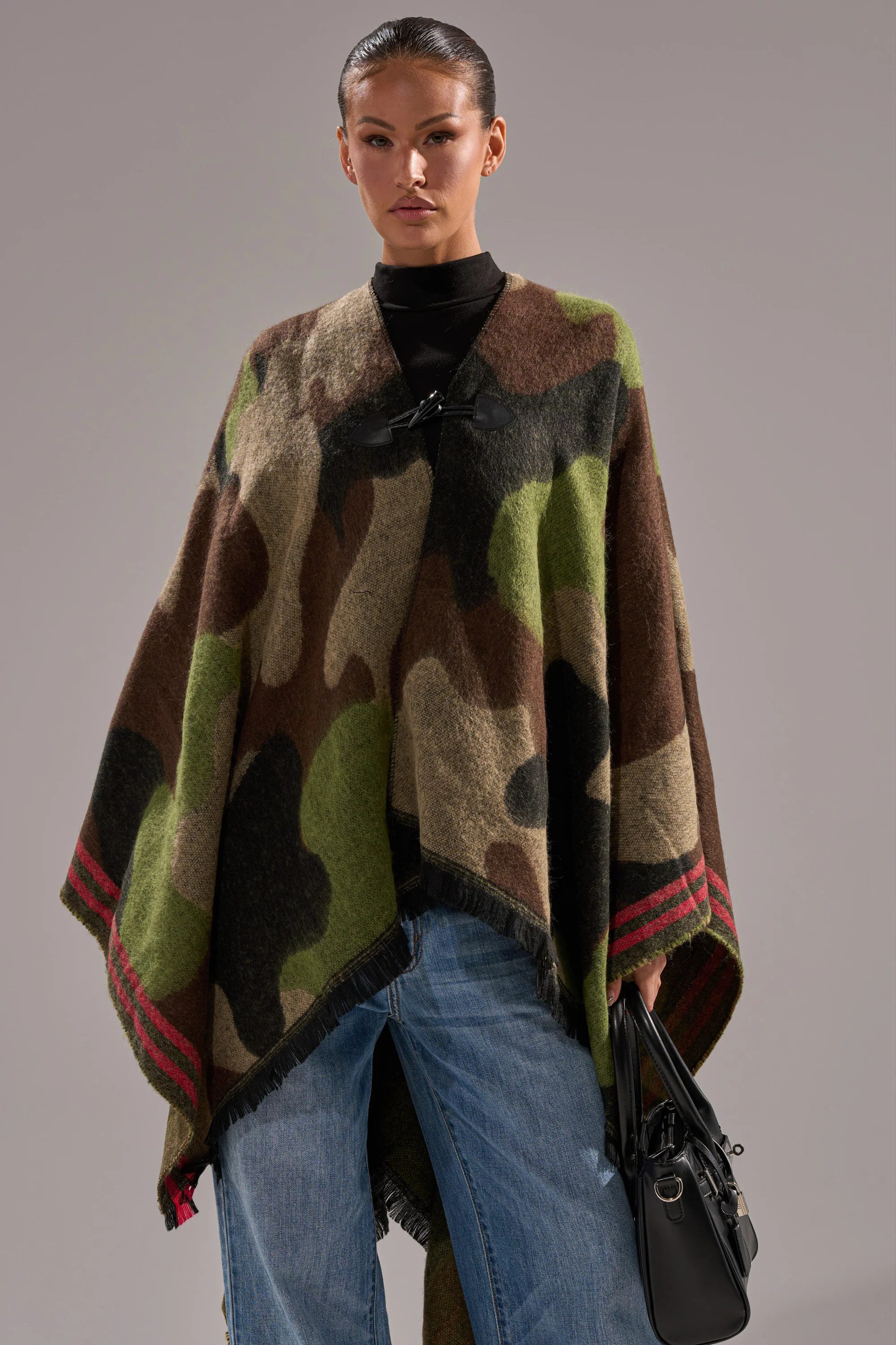 YOU CAN'T SEE ME CAMO PONCHO | AKIRA