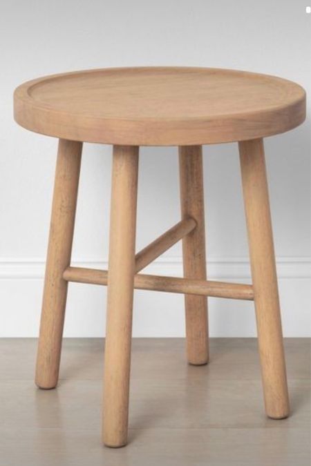 Side table 
Small stool
Foot stool 
Bathroom stool
Step stool 
Hearth & Hand

#LTKstyletip #LTKunder100 #LTKhome