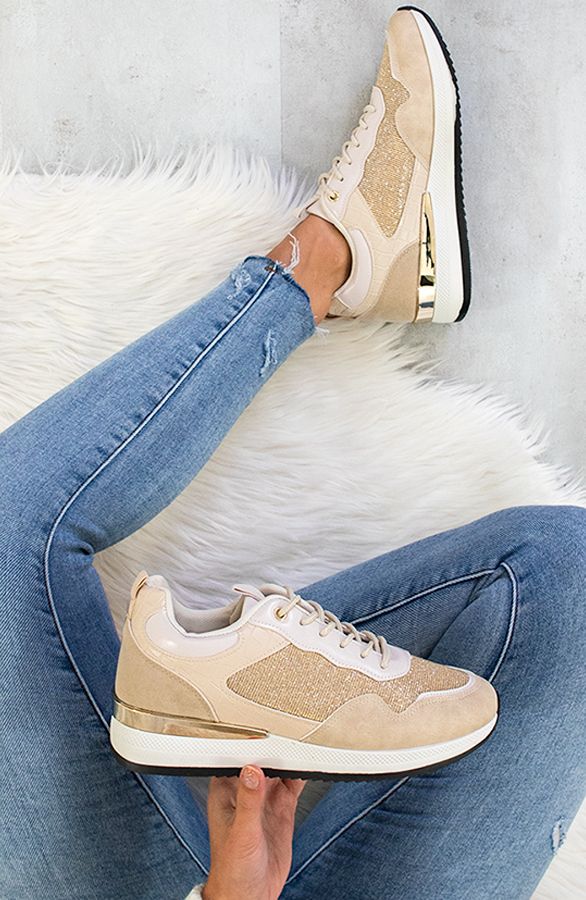 Sneakers Croco Favorite Beige 2.0 | Themusthaves.nl | The Musthaves (NL)