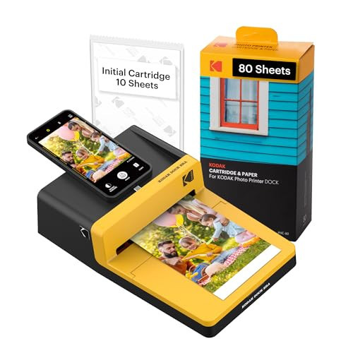 KODAK Dock ERA Plus 4PASS Instant Photo Printer, 4x6 inches, 90 Sheets Bundle | Amazon (US)