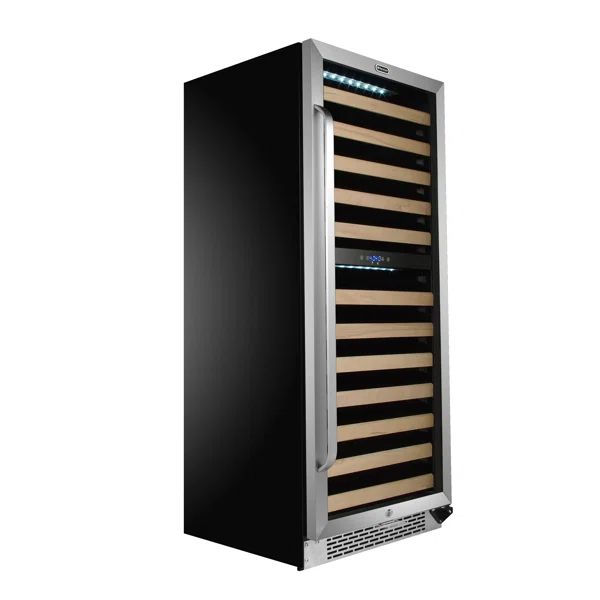 92 Bottle Dual Zone Freestanding/Built-In Wine Refrigerator | Wayfair North America