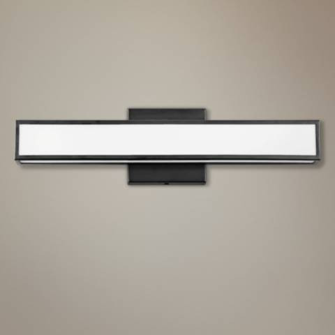 Hinkley Alto 18" Wide Black LED Bath Light - #71A37 | Lamps Plus | Lamps Plus