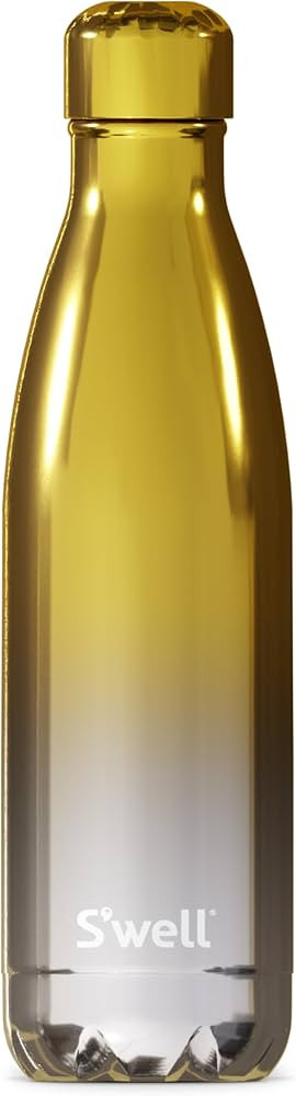 S'well Stainless Steel Water Bottle, 17oz, Yellow Gold Ombre, Triple Layered Vacuum Insulated Con... | Amazon (US)