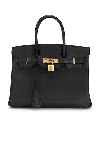 hermes Hermes Epsom Birkin 30 Handbag in Noir - Black. Size all. | FWRD 