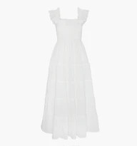 The Ellie Maxi Nap Dress - Chocolate Swedish Floral | Hill House Home US