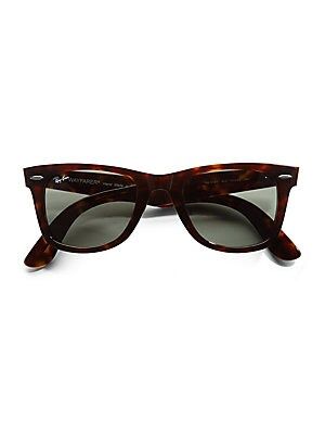 Ray-Ban Women's 50MM Classic Square Wayfarer Sunglasses - Tortoise | Saks Fifth Avenue