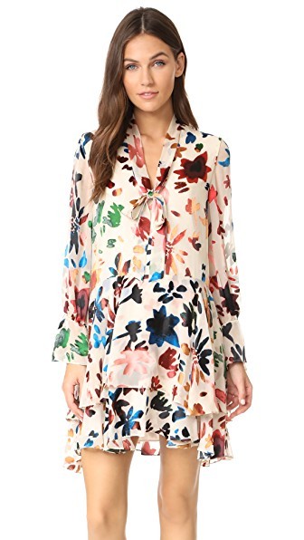 alice + olivia Moran Layered Dress | Shopbop