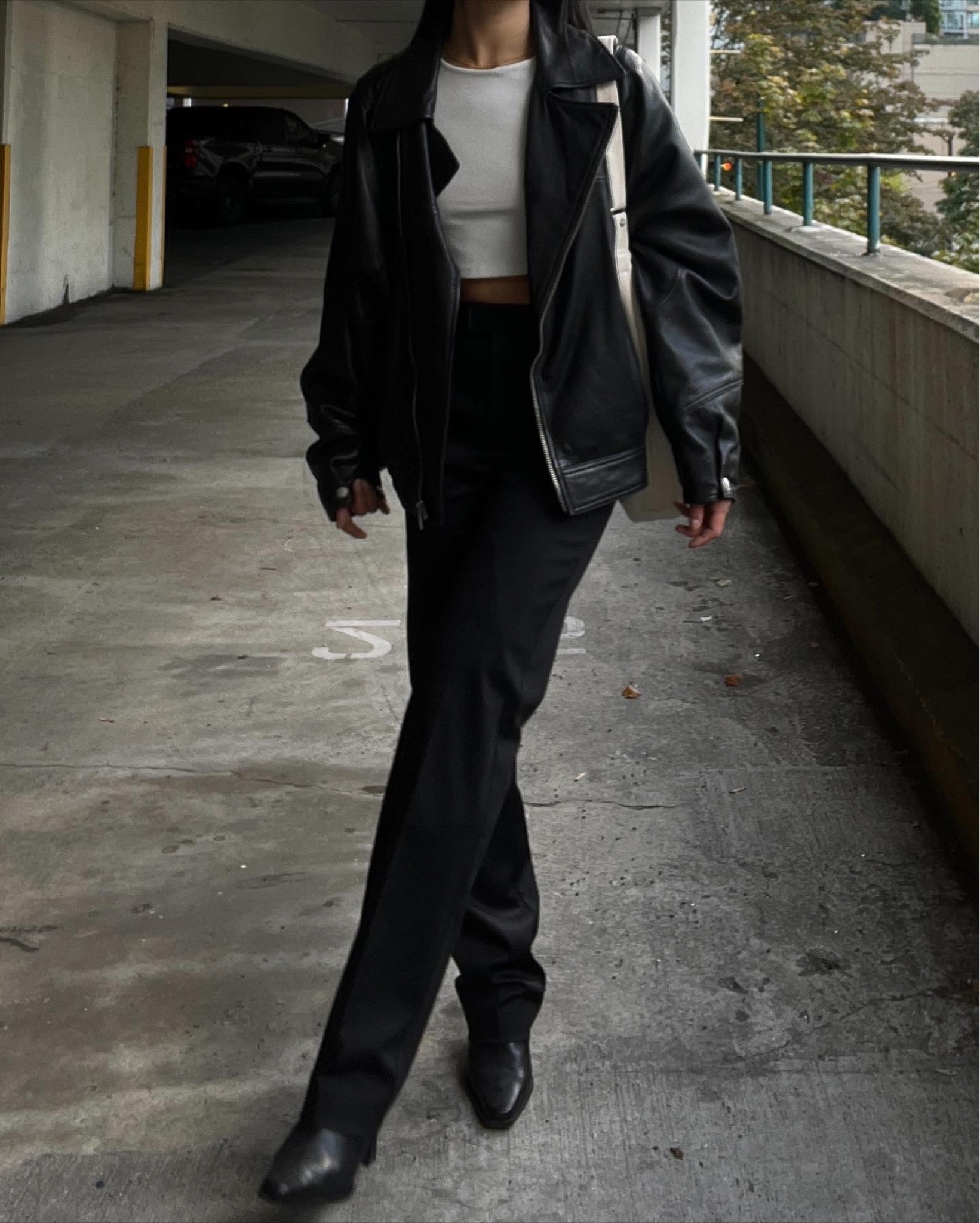 Transitional fall fit with my new favourite leather jacket