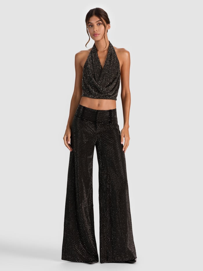 OLIVIA EMBELLISHED WIDE LEG PANT | Alice + Olivia