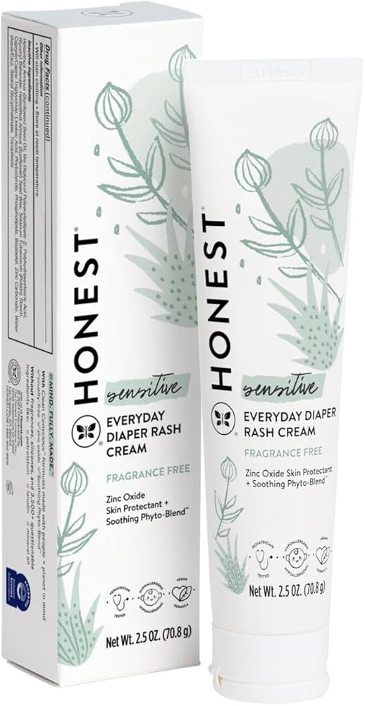 Honest Diaper Rash Cream, 2.5 Ounce | Amazon (US)