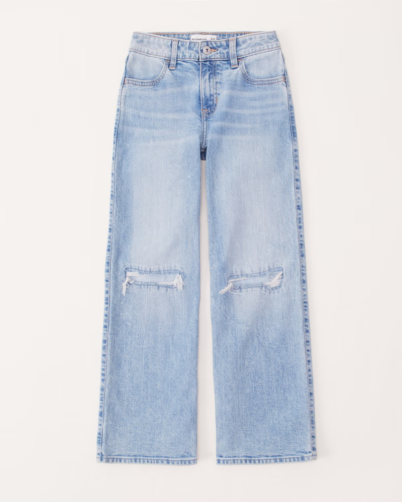 high rise wide leg jeans | Abercrombie & Fitch (US)