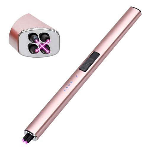 Stocking Stuffers for Women Men Adults: Electric Candle Lighter Rechargeable USB Christmas Birthday Gifts Windproof Flameless Dual Arc Camping Kitchen Lighters for Candle Safety Lock Gift for Mom | Amazon (US)