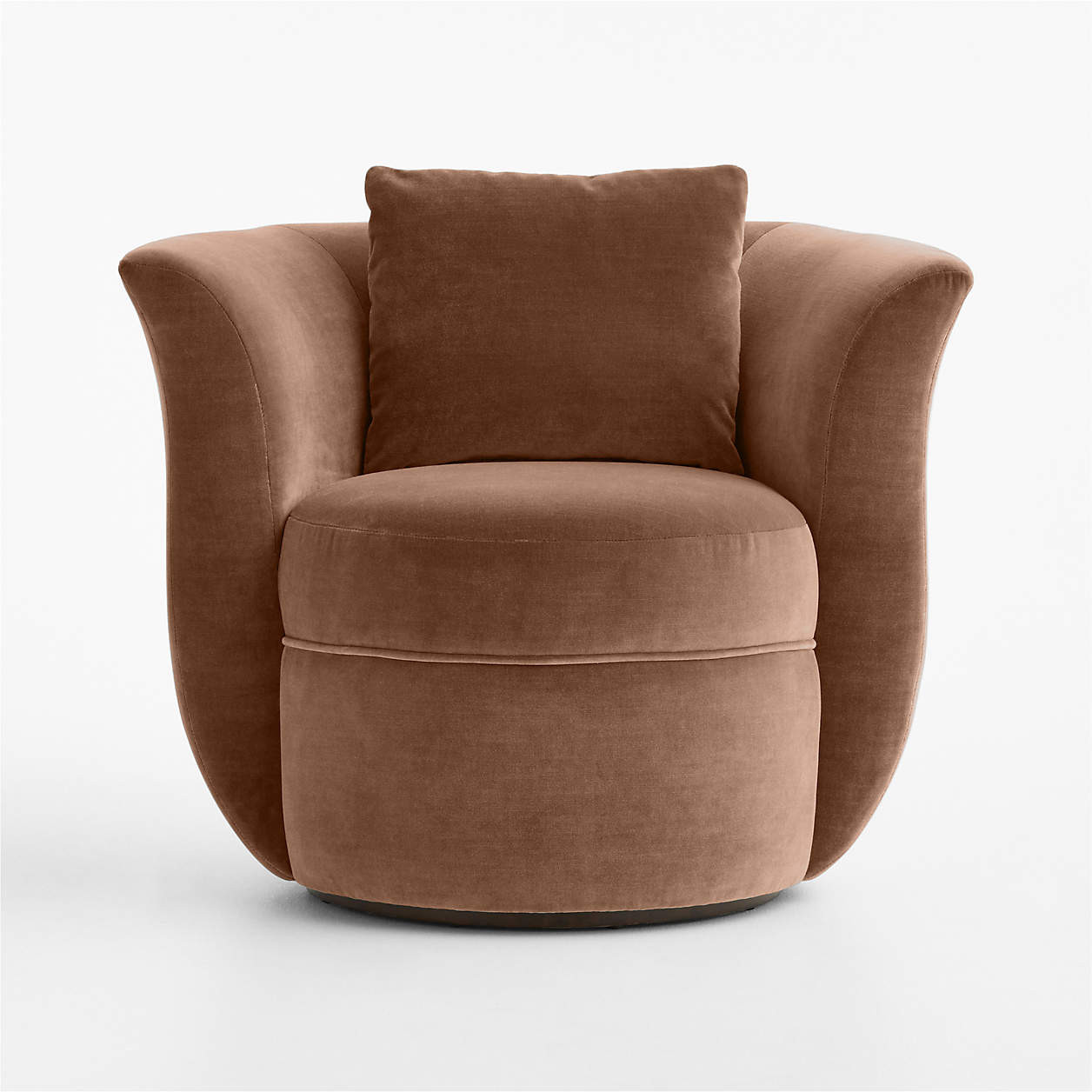 Tesoro Fabric in Walnut | Crate & Barrel
