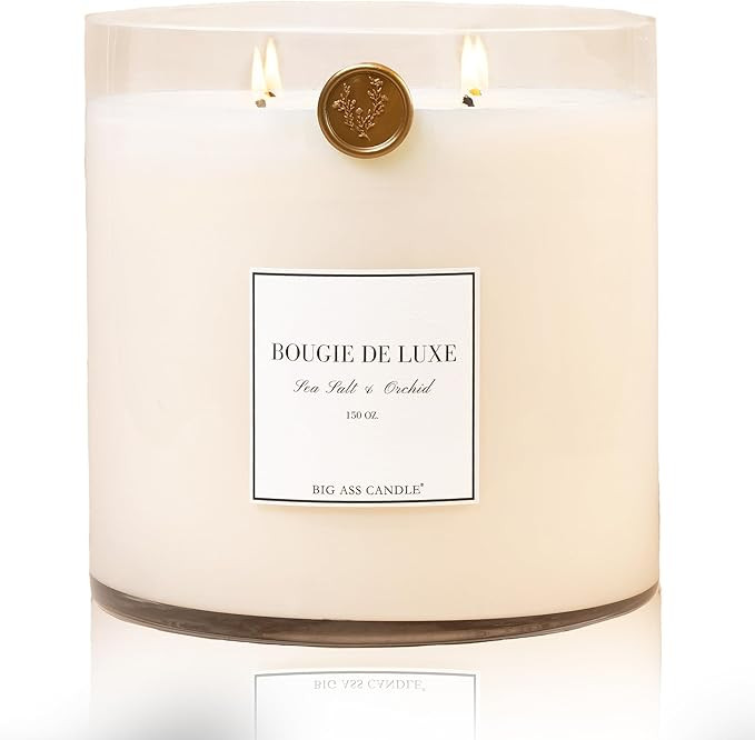 | Huge 10lb Luxury Candle, 150oz, Up to 500 Hours | Sea Salt & Orchid | Sea Salt, Jasmine, Lily |... | Amazon (US)