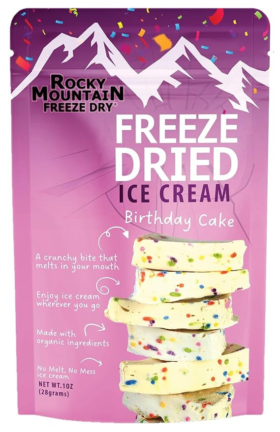 Freeze Dried Ice Cream - Organic Ice Cream - Vanilla, Strawberry, Chocolate, Cookies and Cream, C... | Amazon (US)