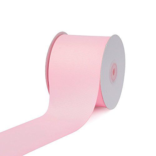 Creative Ideas, 3" Inch Solid Grosgrain Ribbon, 25 Yards, Pink, 25 yd,GRO3000-118 | Amazon (US)