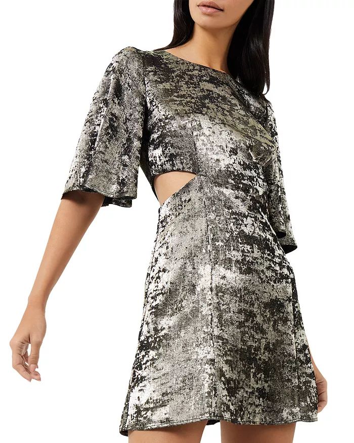 FRENCH CONNECTION Alara Metallic Cutout Dress Back to Results -  Women - Bloomingdale's | Bloomingdale's (US)