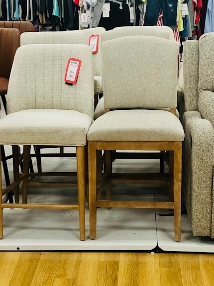 Upgrade your kitchen island game! 🥂 These upholstered counter stools feature a stunning textured fabric and warm wood legs. They’re the perfect blend of comfort and high-end style without the high-end price tag.

#LTKHome