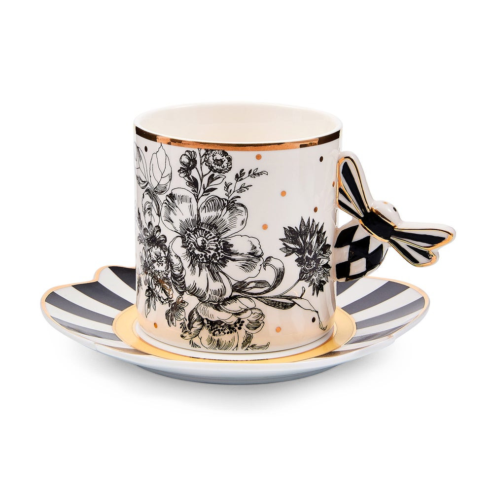 Bee Toile Mug & Saucer Set | MacKenzie-Childs
