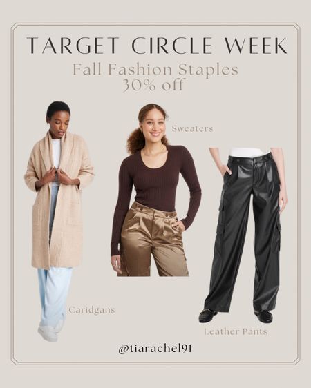 Easy to style fall fashion staples pieces / all 30% off for Target circle week 

#LTKfindsunder50 #LTKSeasonal #LTKsalealert