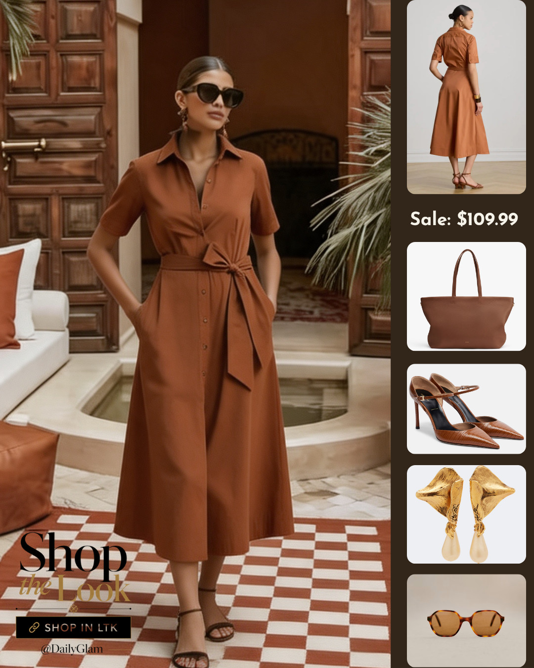 Earth tone belted midi dress, perfect for warm weather getaway trips

#CaramelDress #MoroccanStyle #BohoVacation #EarthToneOutfits #SummerMidiDress #TieWaistDress #WarmWeatherFashion #NeutralResortWear 

 #LTKootd #LTKOver40 #LTKWorkwear